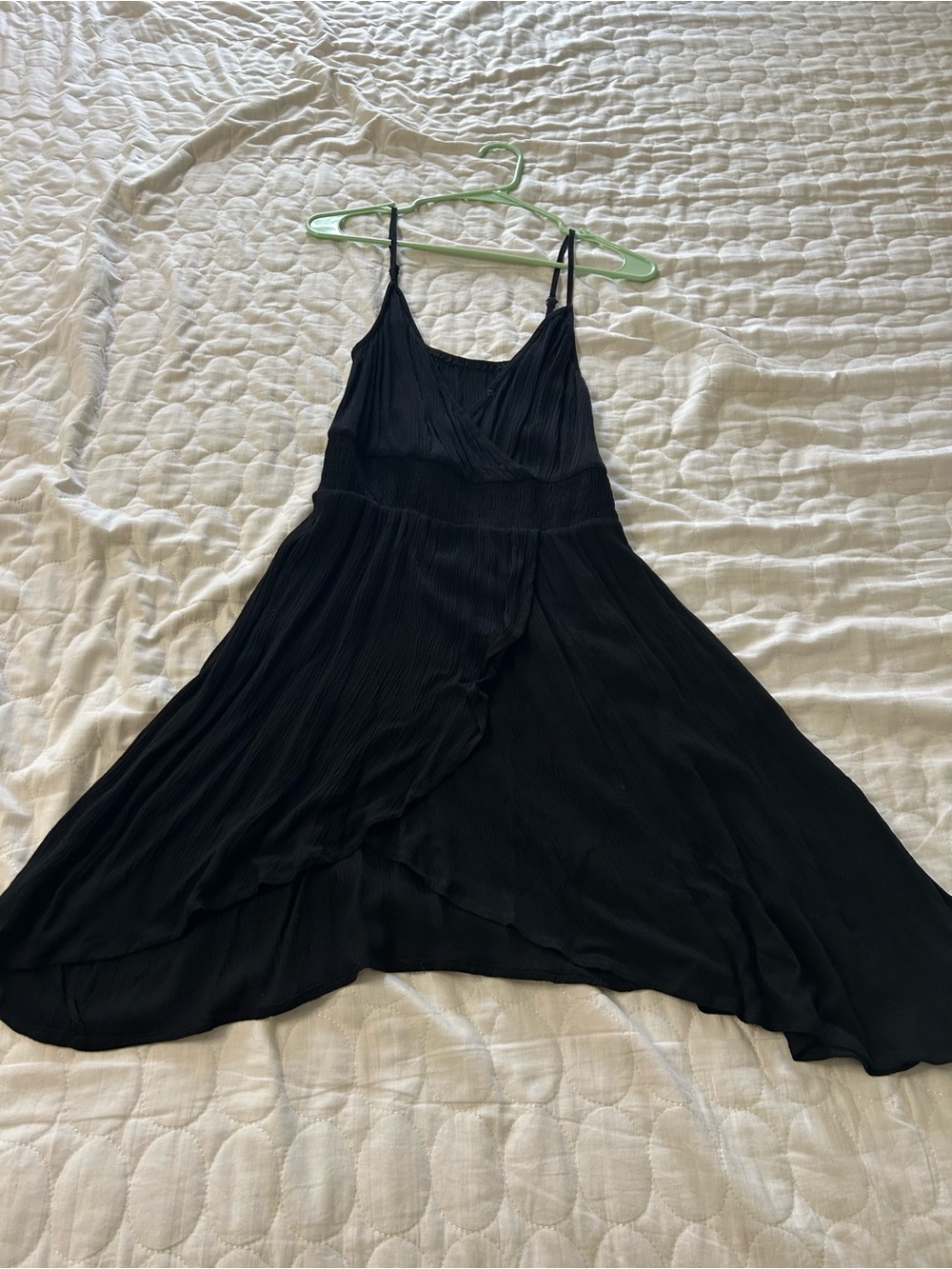 Cupshe Black Asymmetrical Spaghetti-Strap Midi Dress